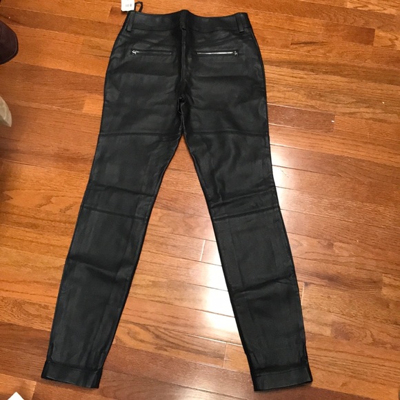 Size 2 leather like pants - Picture 3 of 6